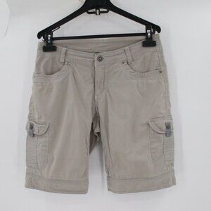 kuhl shorts Women's 6 outdoor gorpcore flat front cargo stretch nylon blend